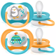 AVENT ПУСТУШКА ULTRA AIR 6-18МІС, ОРТОДОНТИЧНА, 2ШТ, ANIMAL ДЛЯ ХЛОПЧИКІВ | KIOSK для МАМ