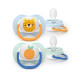 Пустушка Avent Ultra Air, 0-6 міс., 2шт, дизайн для хлопчиків., арт.erc1-SCF080/23 