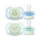Пустушка Avent Ultra Start, 0М+, для немовлят 2 шт., нейтральний дизайн ., арт.erc1-SCF075/18 