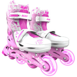 Роликові ковзани Neon Inline, розмір 34-37, рожевий