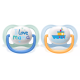 AVENT ПУСТУШКА ULTRA AIR 0-6МІС, ОРТОДОНТИЧНА, 2ШТ, I LOVE ДЛЯ ХЛОПЧИКІВ