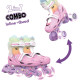 Роликові ковзани Neon Combo, розмір 34-37, веселка | KIOSK для МАМ