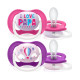 AVENT ПУСТУШКА ULTRA AIR 6-18МІС, ОРТОДОНТИЧНА, 2ШТ, I LOVE ДЛЯ ДІВЧАТ | KIOSK для МАМ