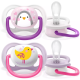 AVENT ПУСТУШКА ULTRA AIR 0-6МІС, ОРТОДОНТИЧНА, 2ШТ, ANIMAL ДЛЯ ДІВЧАТ, купить в KIOSK для МАМ, Киев