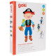 goki Магнітна книга - Вбрання для хлопчика, арт. 58741G, арт.erc1-58741G 
