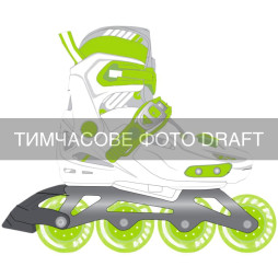 Роликові коньки 2E Lumi, розмір 33-36, Зелений, LSW-HA33-GREEN