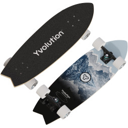 Скейтборд Yvolution Fishtail Cruiser 76см, синій