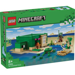 Конструктор LEGO Minecraft Пляжний будинок у формі черепахи 234 деталі (21254)