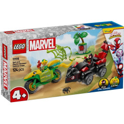 Конструктор LEGO Spidey Перегони на електромобілях з динозаврами, 11198