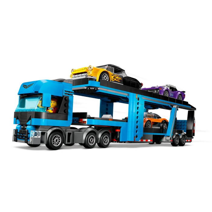 LEGO Конструктор City Вантажівка-транспортер зі спортивними авто, (60408)