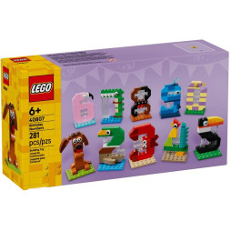 Конструктор LEGO Iconic Цифри на день народження, 40807
