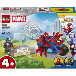 Конструктор LEGO Spidey Павук на мотоциклі проти Носорога, 11206