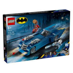 LEGO Конструктор Batman Бетмен на бетмобілі проти Харлі Квін і Містера Фріза, (76274)