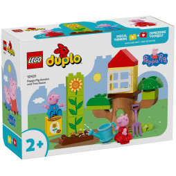 Конструктор LEGO DUPLO Peppa Pig Сад і будиночок на дереві Пеппи, 10431