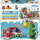 Конструктор LEGO DUPLO Town Пожежна машина зі шлангом і пожежником, 10473