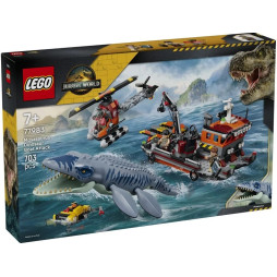 Конструктор LEGO Jurassic World Напад мозазавра на човен