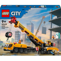 Конструктор LEGO City Жовтий пересувний будівельний кран, 60409