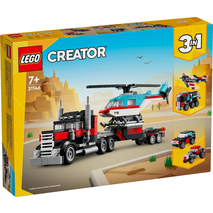 Конструктор LEGO Creator Бортова вантажівка з гелікоптером, 31146