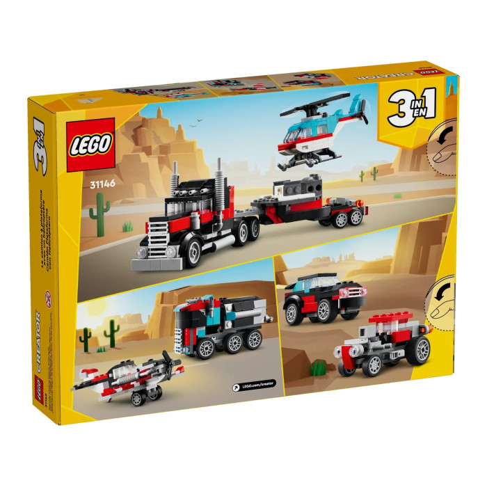 Конструктор LEGO Creator Бортова вантажівка з гелікоптером, 31146
