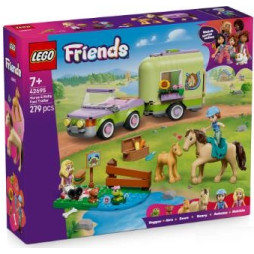Конструктор LEGO Friends Причіп для коня й лошати, 42695