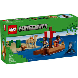 Конструктор LEGO Minecraft Подорож на піратському кораблі, 21259-