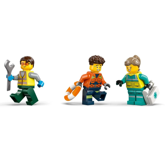 Конструктор LEGO City Ремікс літака, вантажівки та судна на повітряній подушці, 60505-