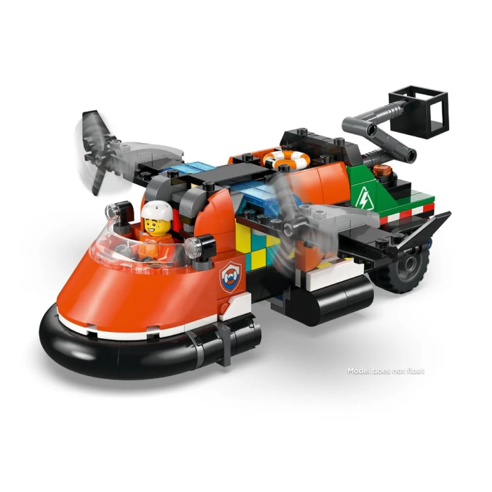 Конструктор LEGO City Ремікс літака, вантажівки та судна на повітряній подушці, 60505-