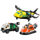 Конструктор LEGO City Ремікс літака, вантажівки та судна на повітряній подушці, 60505-