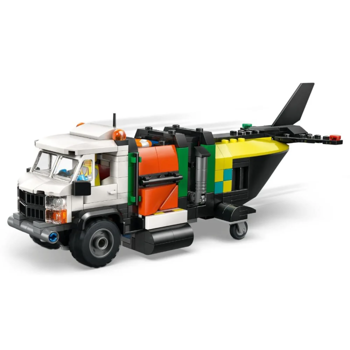 Конструктор LEGO City Ремікс літака, вантажівки та судна на повітряній подушці, 60505-