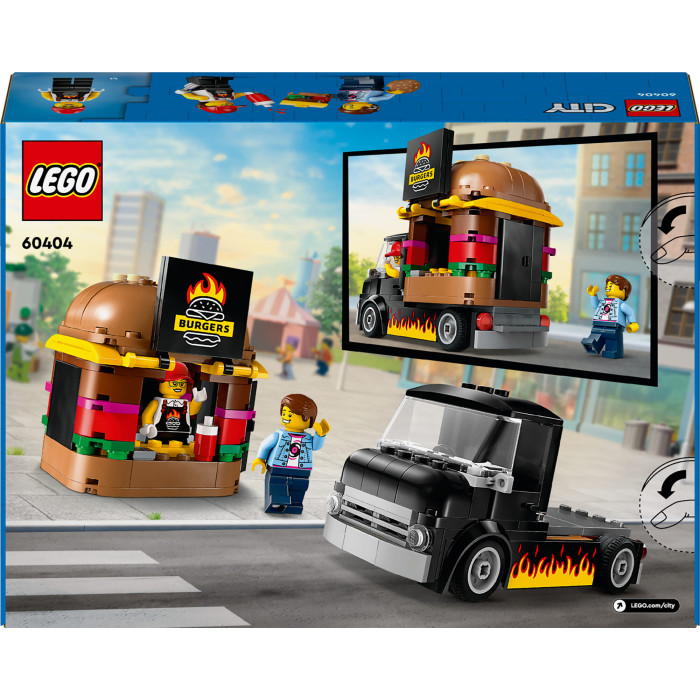 Конструктор LEGO City Вантажівка з гамбургерами, 60404