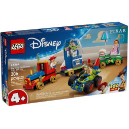 Конструктор LEGO Disney Pixar Святкування з Історії Іграшок: потяг і авто для перегонів, 43264