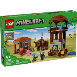 Конструктор LEGO Minecraft Аванпост розбійників та спустошувач, 21278