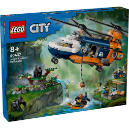 LEGO Конструктор City Вертоліт у базовому таборі для дослідження джунглів, (60437)
