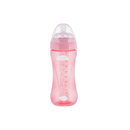 Пляшечка для годування Nuvita Mimic Cool, антиколікова, 330 мл, рожевий (NV6052PINK)