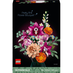 Конструктор LEGO Botanicals Милий рожевий букет квітів, 10342