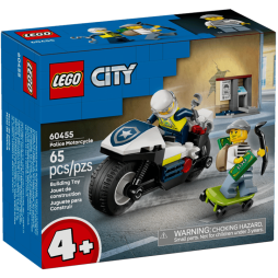 Конструктор LEGO City Переслідування на поліцейському мотоциклі, 60455
