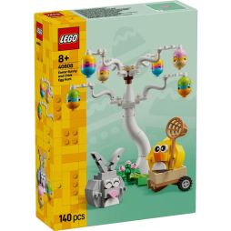 Конструктор LEGO Iconic Великодній кролик і полювання на курячі яйця, 40808