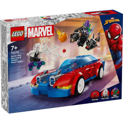 Конструктор LEGO Super Heroes Marvel Автомобіль для перегонів Людини-Павука й Зелений Гоблін з отрутою Венома 227 деталі (76279)
