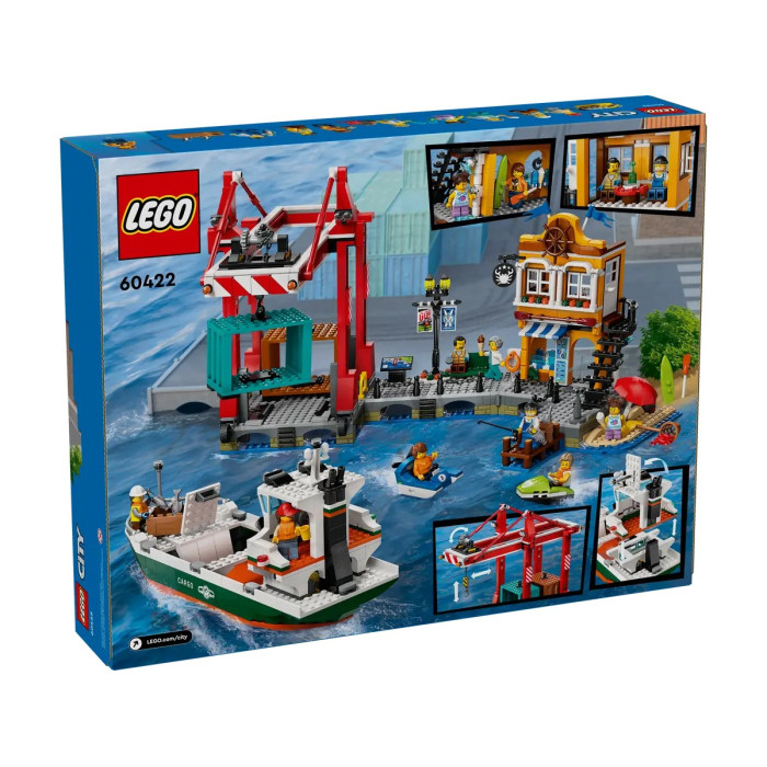 LEGO Конструктор City Морська гавань із вантажним судном, (60422)