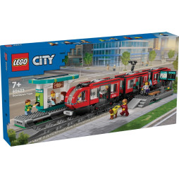 LEGO Конструктор Трамвай і вокзал у центрі міста, 60423