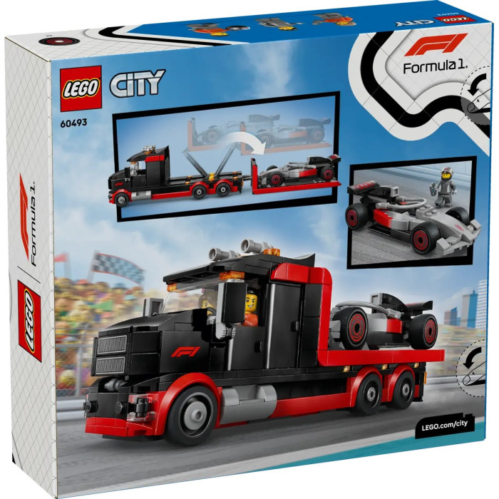 Конструктор LEGO City Вантажівка для демонстрації F1 із перегоновим автомобілем Audi F1
