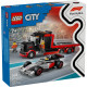 Конструктор LEGO City Вантажівка для демонстрації F1 із перегоновим автомобілем Audi F1 | KIOSK для МАМ