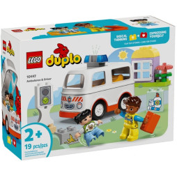 Конструктор LEGO DUPLO Town Швидка допомога та водій, 10447