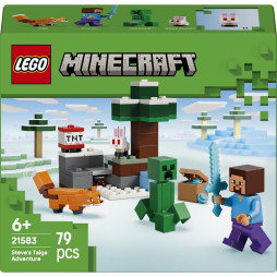 Конструктор LEGO Minecraft Пригоди Стіва в тайзі, 21583