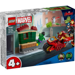 LEGO Конструктор Marvel Залізна Людина на мотоциклі й Галк, 76287