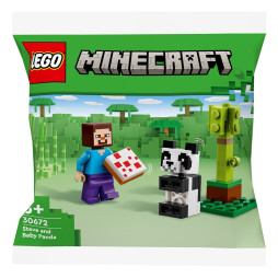 Конструктор LEGO recruitment Minecraft Стів і малюк-панда, 30672