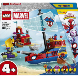 Конструктор LEGO Spidey Піратський корабль команди Павука, 11208-