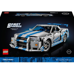 Конструктор LEGO Technic Подвійний форсаж Автомобіль Nissan Skyline GT-R (R34), 42210