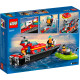Конструктор LEGO City Човен пожежної бригади, 144 деталей (60373)
