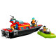 Конструктор LEGO City Човен пожежної бригади, 144 деталей (60373)